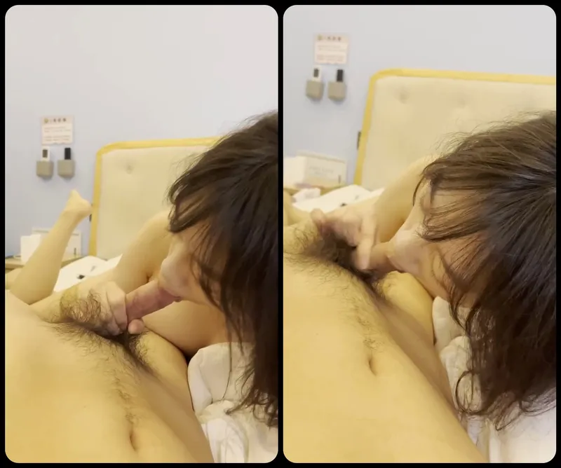 Con ghệ ngoan liếm láp cây hàng bự của anh